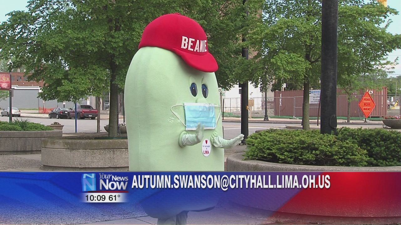 City of Lima mascot Beanie goes on a wave tour